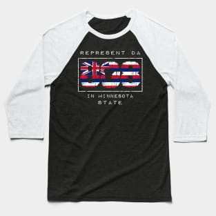 Rep Da 808 in Minnesota State by Hawaii Nei All Day Baseball T-Shirt